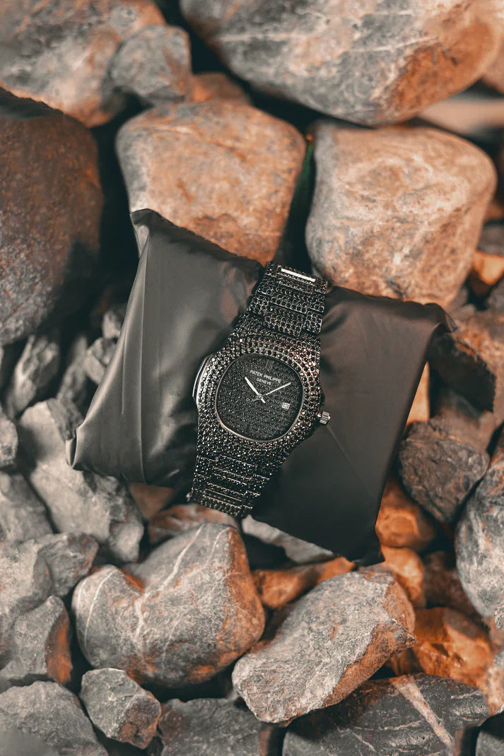 PATEK PHILIPPE GENTS DIAMOND BLACK STONE