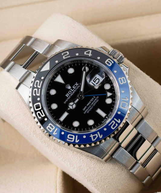 Rolex GMT Master Blue/Black olyster chain